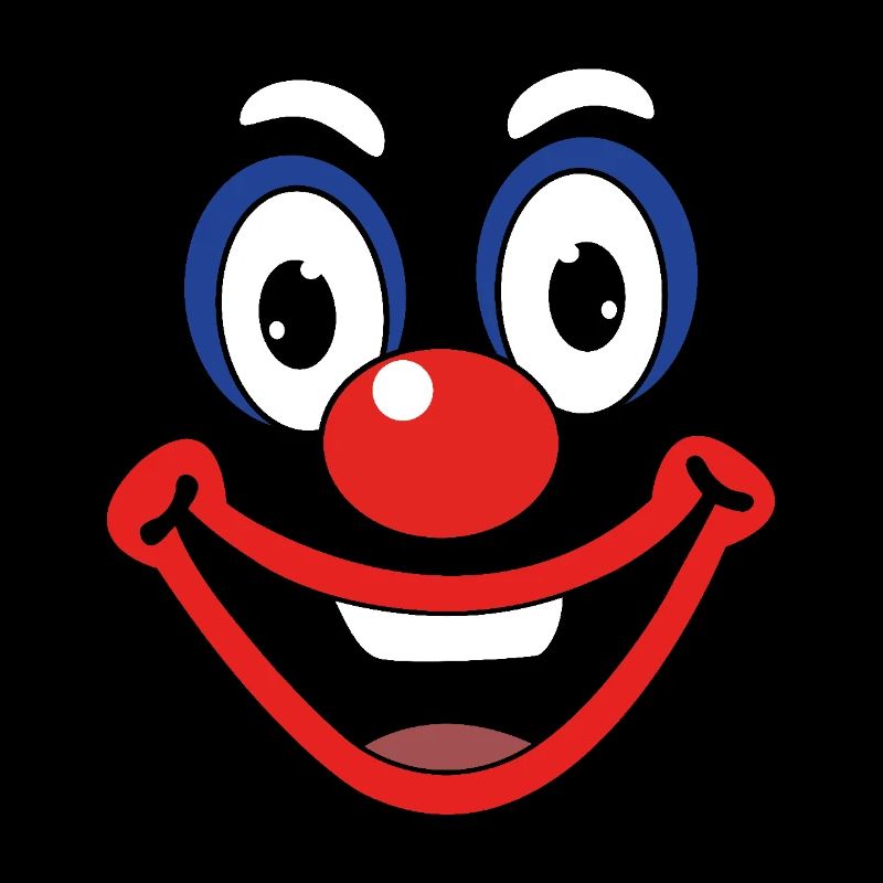 Carnaval Drôle Clown Face Costume