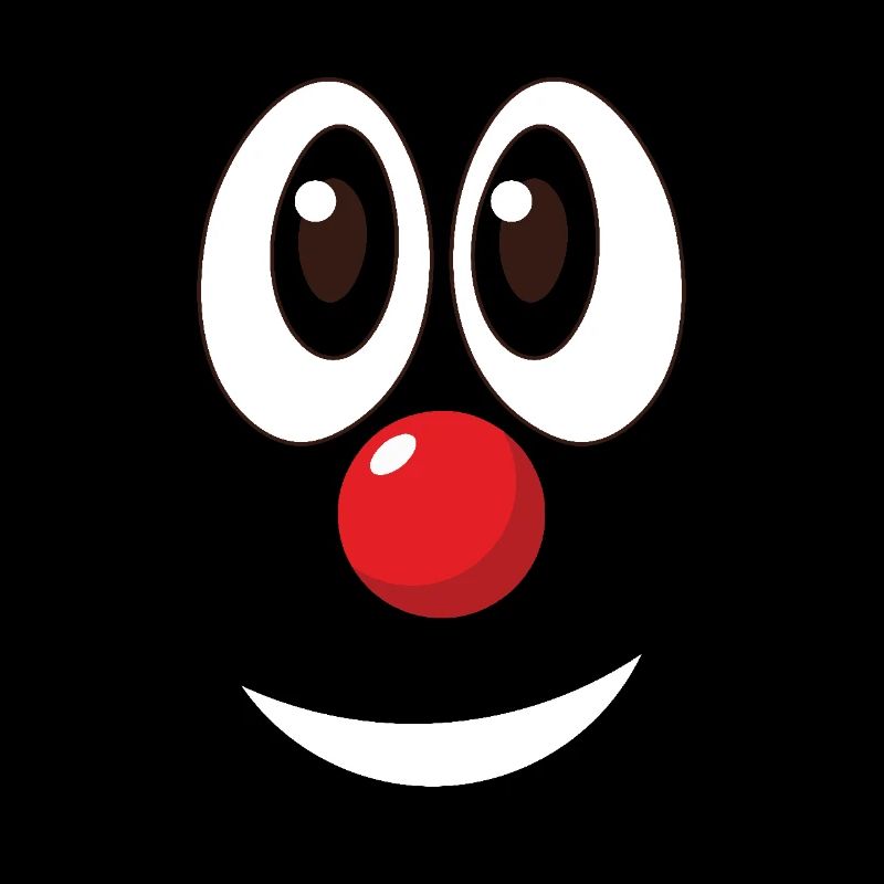 Carnival Funny Clown Face Red Nose