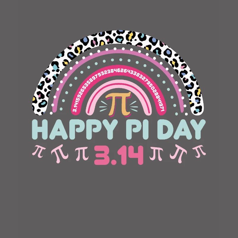 Fröhlicher Pi Tag 3.14 Regenbogen Design