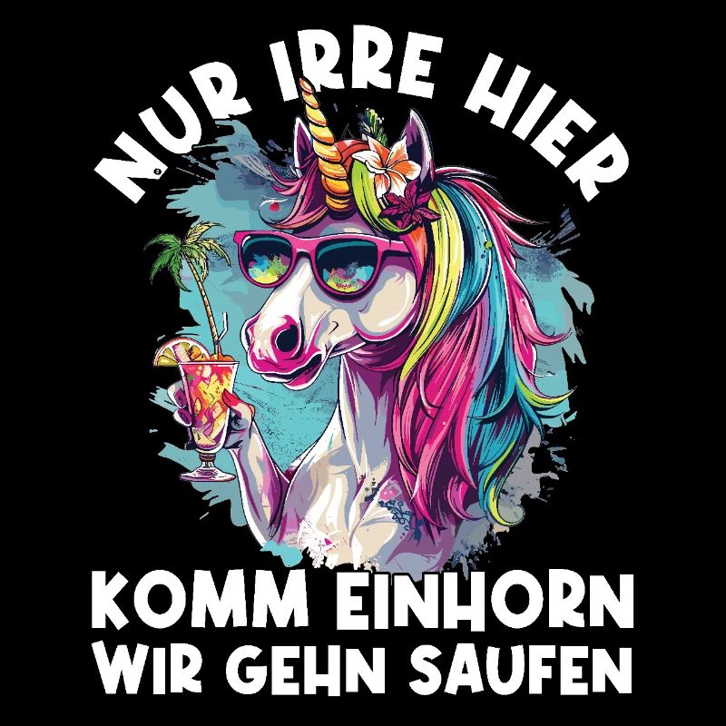 Refreshing Cocktail Unicorn Saying