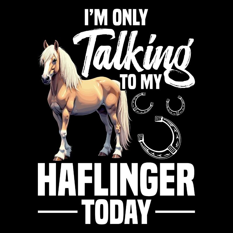 Maman Cheval Parlant à mon cheval équestre Haflinger
