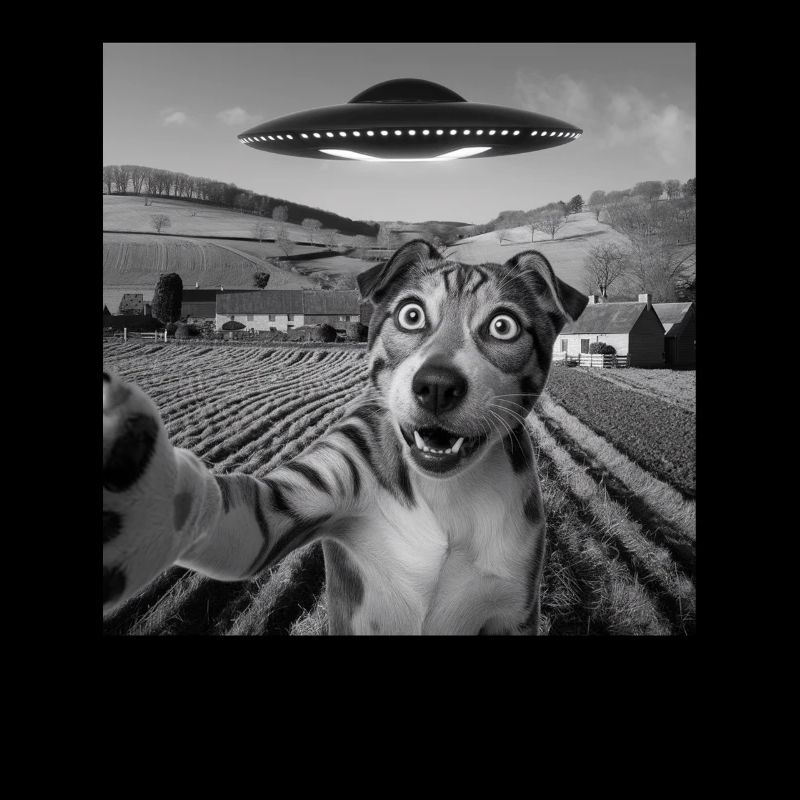 Alien Encounter Dog Selfie