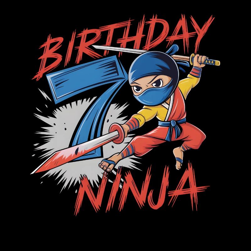 Ce petit Ninja a 7 ans Birthday Shirt