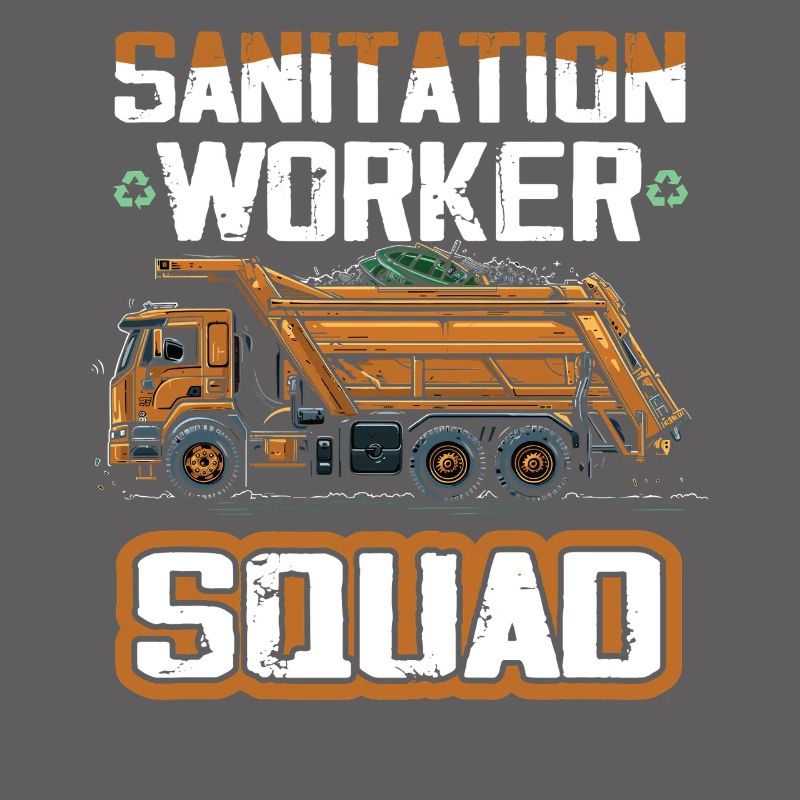 Garbage truck driver for sanitation workers