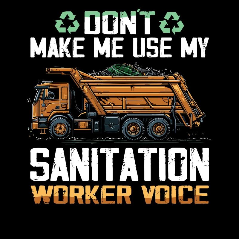 Garbage truck driver for sanitation workers