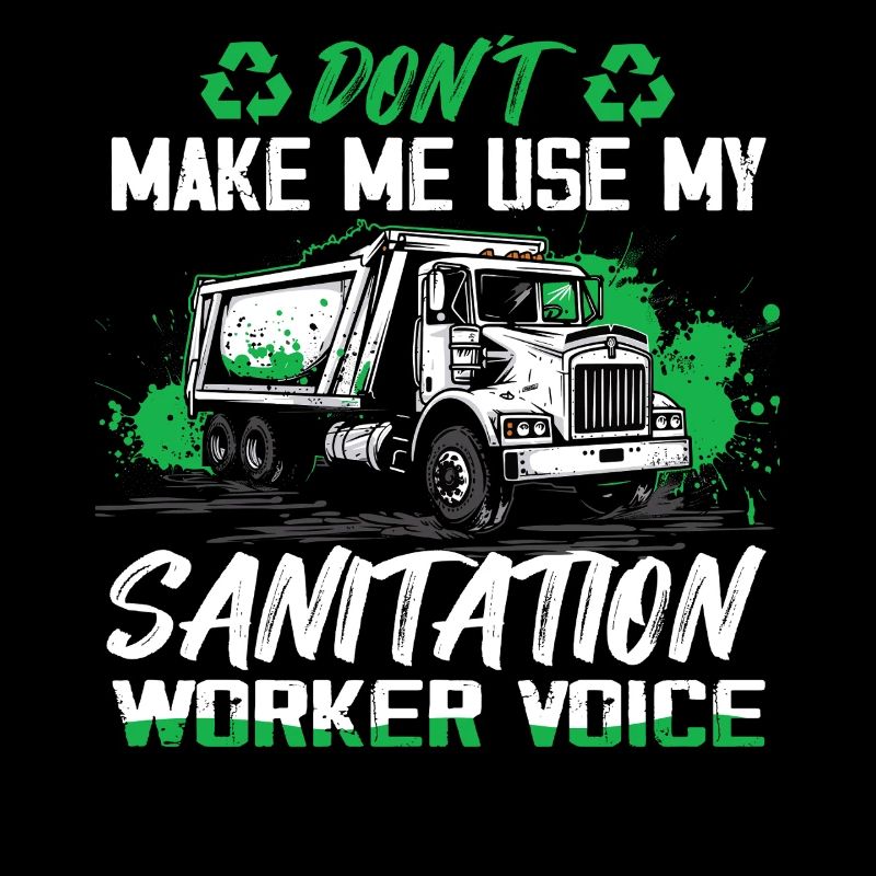 Garbage truck driver for sanitation workers