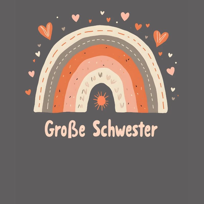 Große Schwester Regenbogen Boho