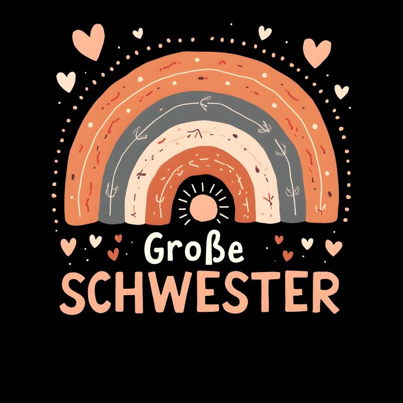 Große Schwester Regenbogen Boho
