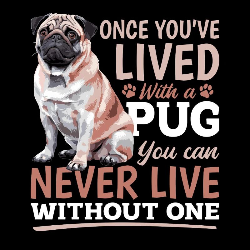Mignon propriétaire de chien carlin