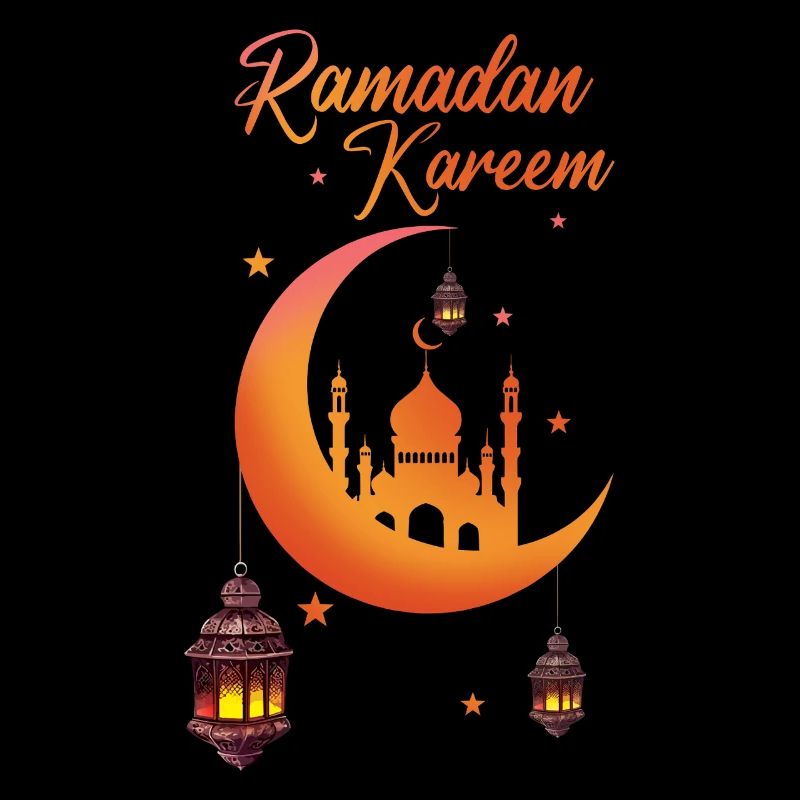 Eid Mubarak Ramadan Kareem Mosque Lanterns
