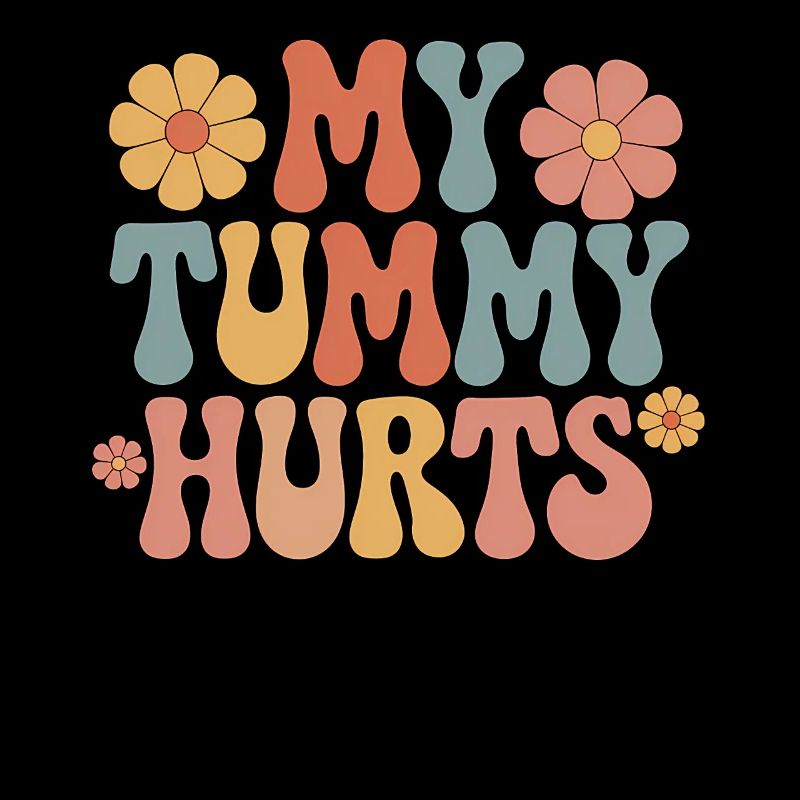 Bauchweh Lustiges Blümchen Design