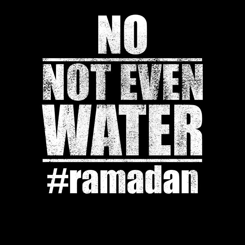 No, not even water fasting Muslim Ramad