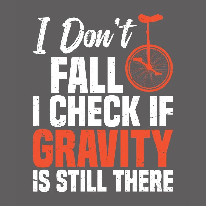 I don't fall, I check if gravity