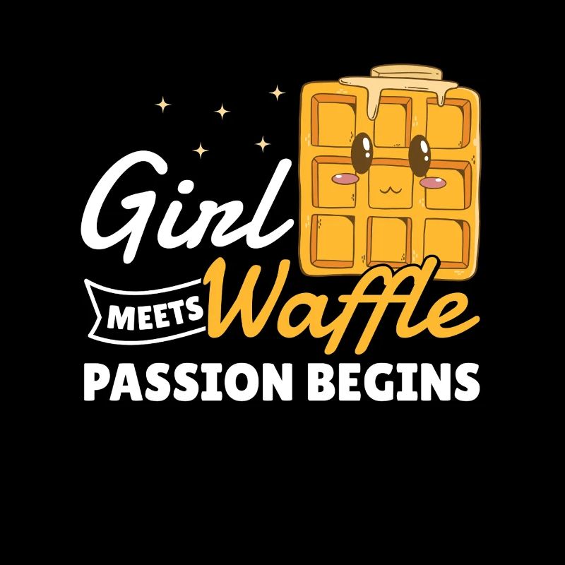 Waffeln Mädchen Geschenk Girl Waffle Passion