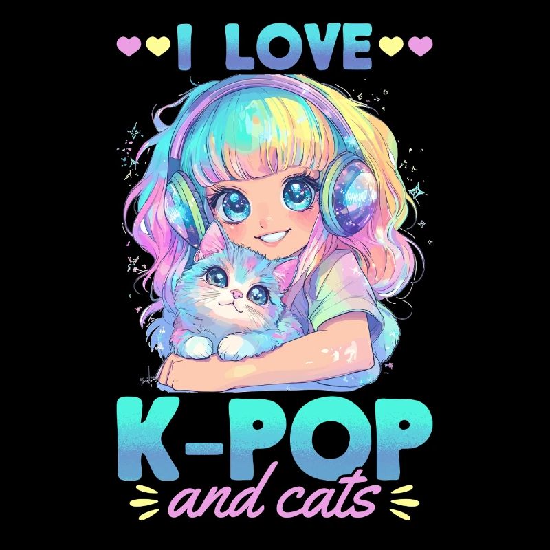 Anime K Pop & Cats Kawaii