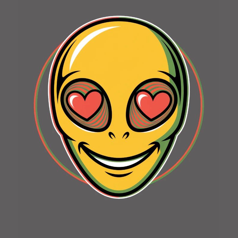 Psychedelic Alien Face Ravers
