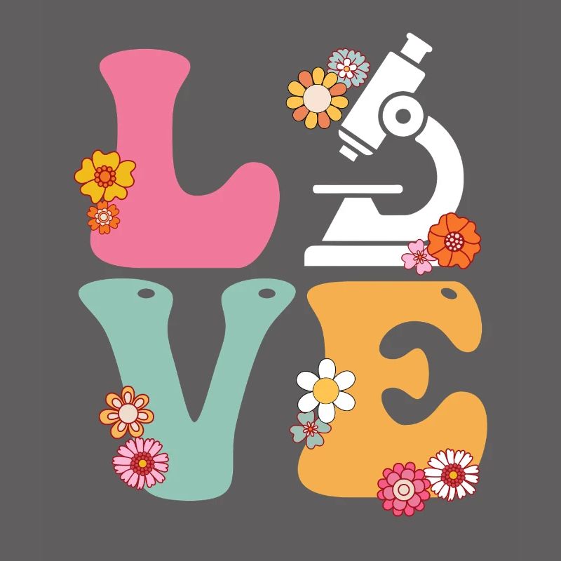 Love Medical Lab Scientist Boho Rainbow MLS