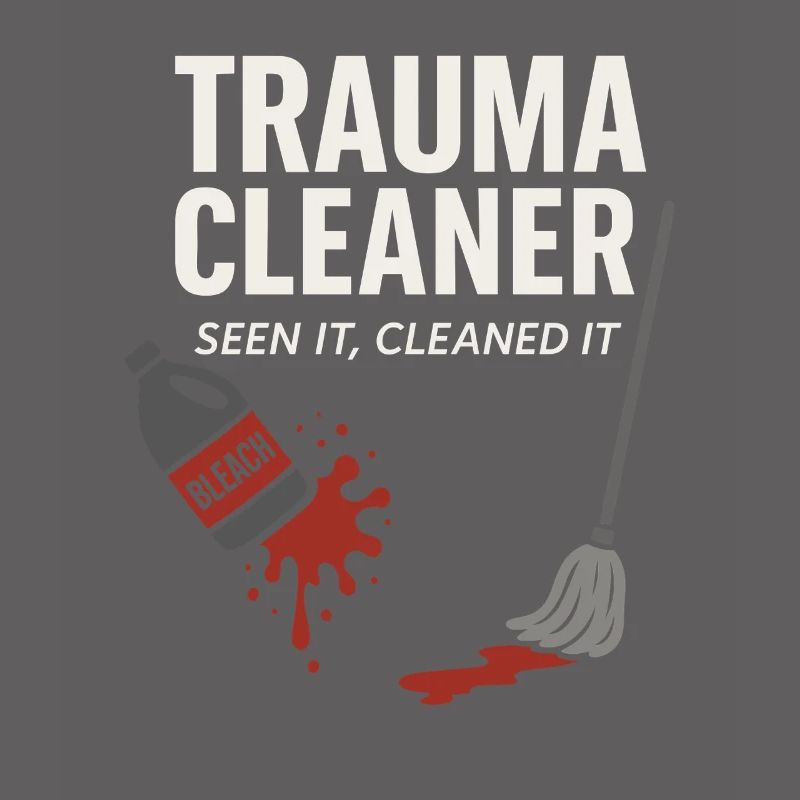 Forensic Cleaner Dark Humor Crime Scene Biohazard