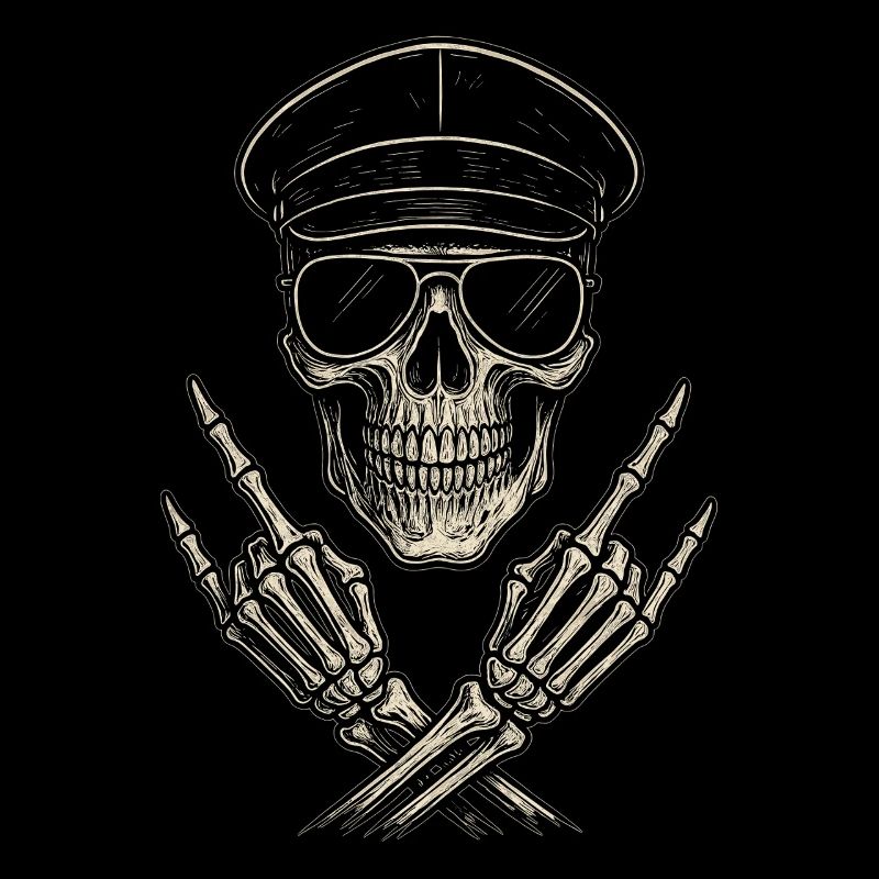 Musique Rock, Crâne, Main De Roche, Heavy Metal