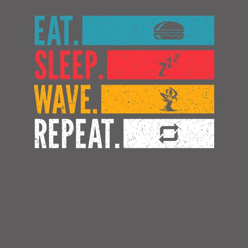 Manger dormir Wave Répéter la danse Design