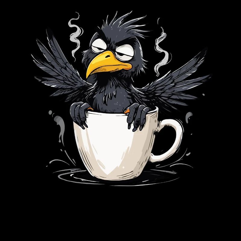 Bird don't want coffee before you ask no