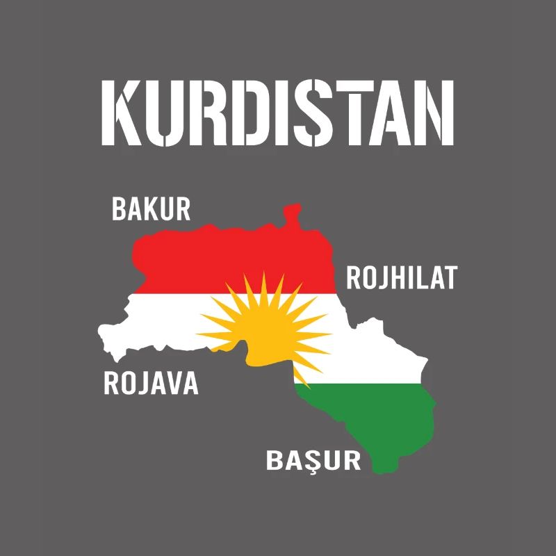 Drapeau du Kurdistan Bakur Bashur Rojava Rojhlt Newroz