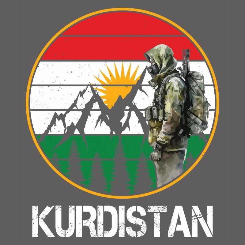 Drapeau du Kurdistan Bakur Bashur Rojava Rojhlt Newroz