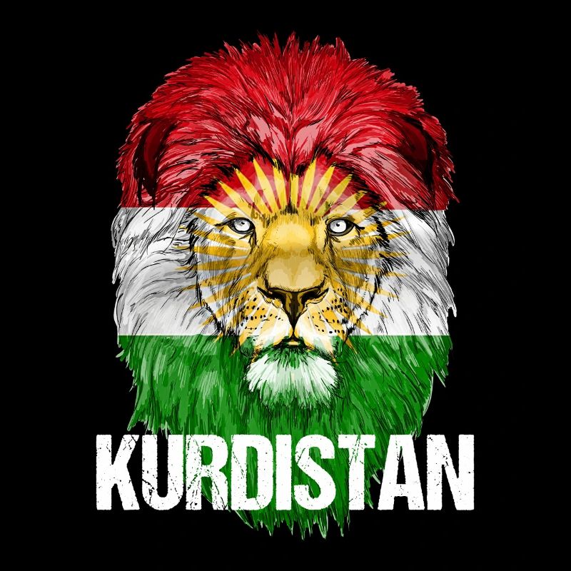 Drapeau du Kurdistan,Kurdistan,Syrie,Irak,Iran,Drapeau
