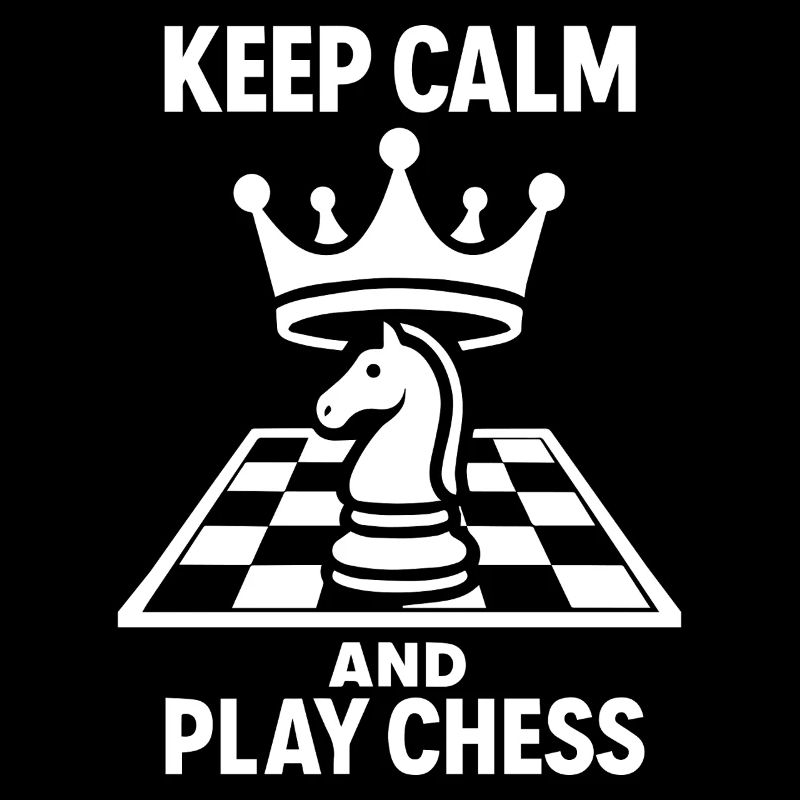 Keep Calm And Play Chess Funny Chess Lovers
