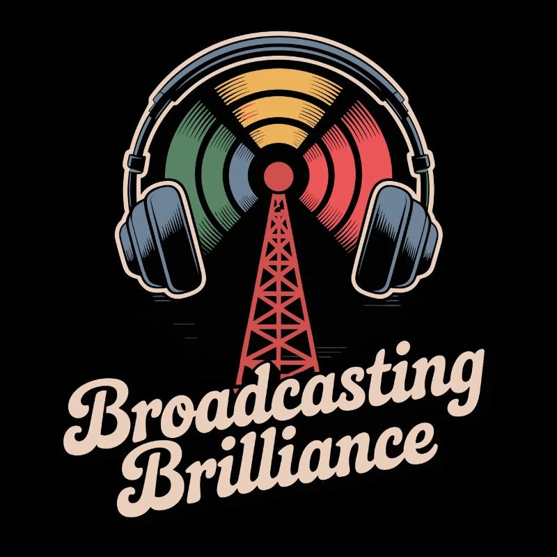 Broadcasting Brilliance Retro Design