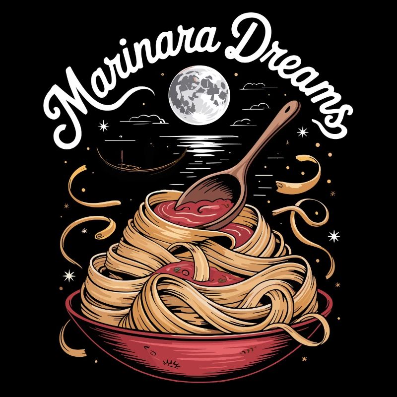 Marinara Dreams Moonlit Spaghetti Design