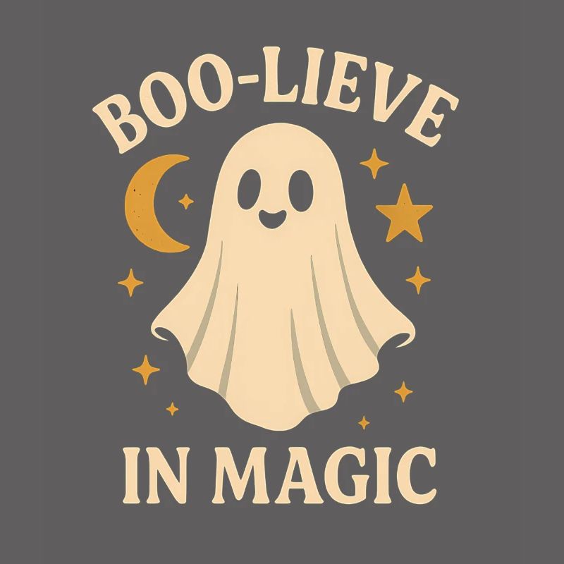 Ghost design with magic theme