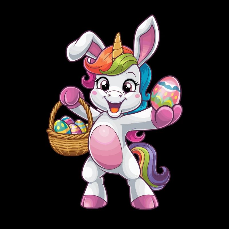 Happy Unicorn Easter Egg Hunt Adventure