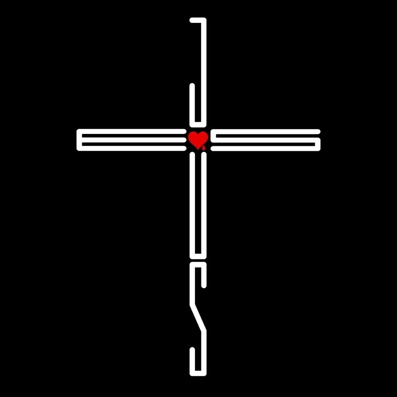 Jesus Kreuz Herz Liebe Gläubige Geschenk