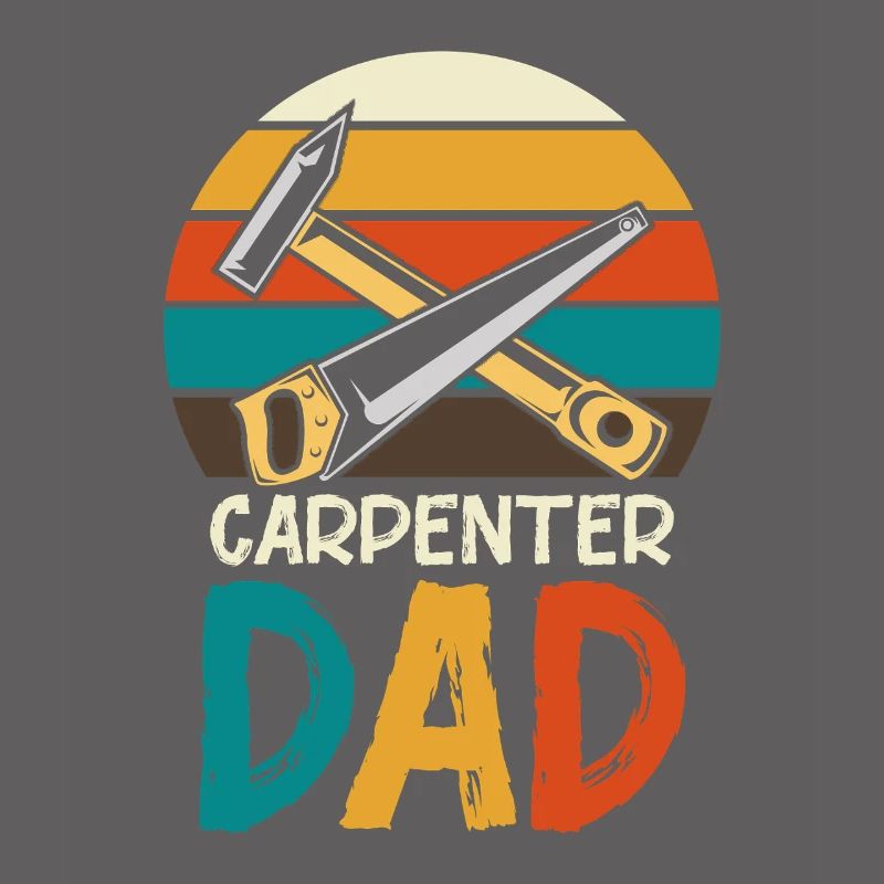 Carpenter Father Retro Tools
