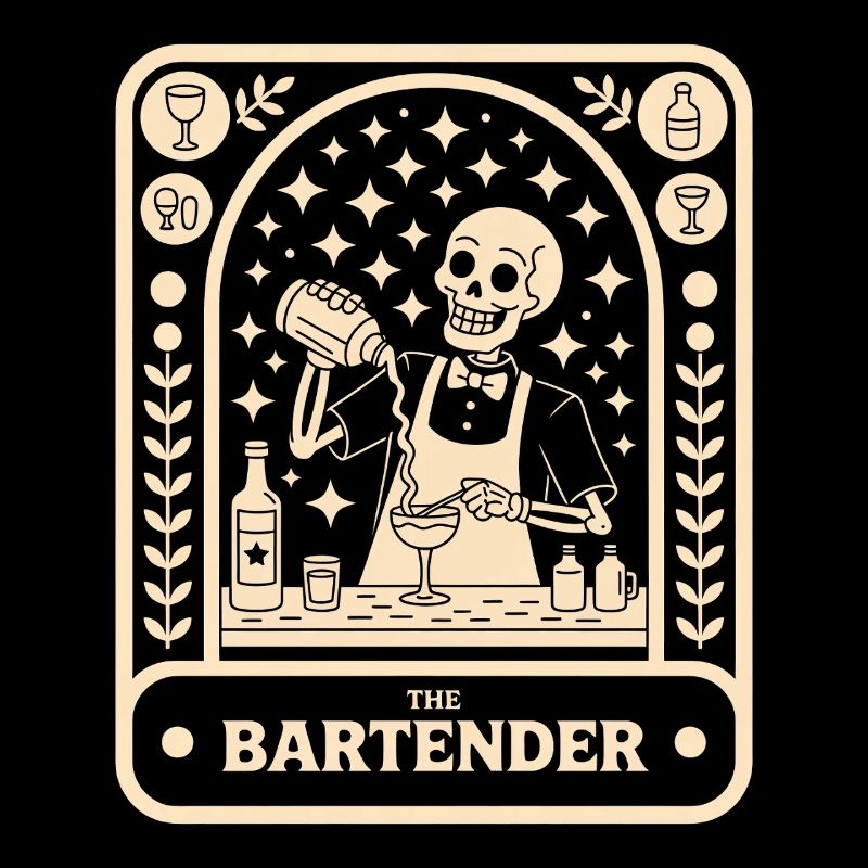 Bartender Barman The Bartender Tarot Cocktail
