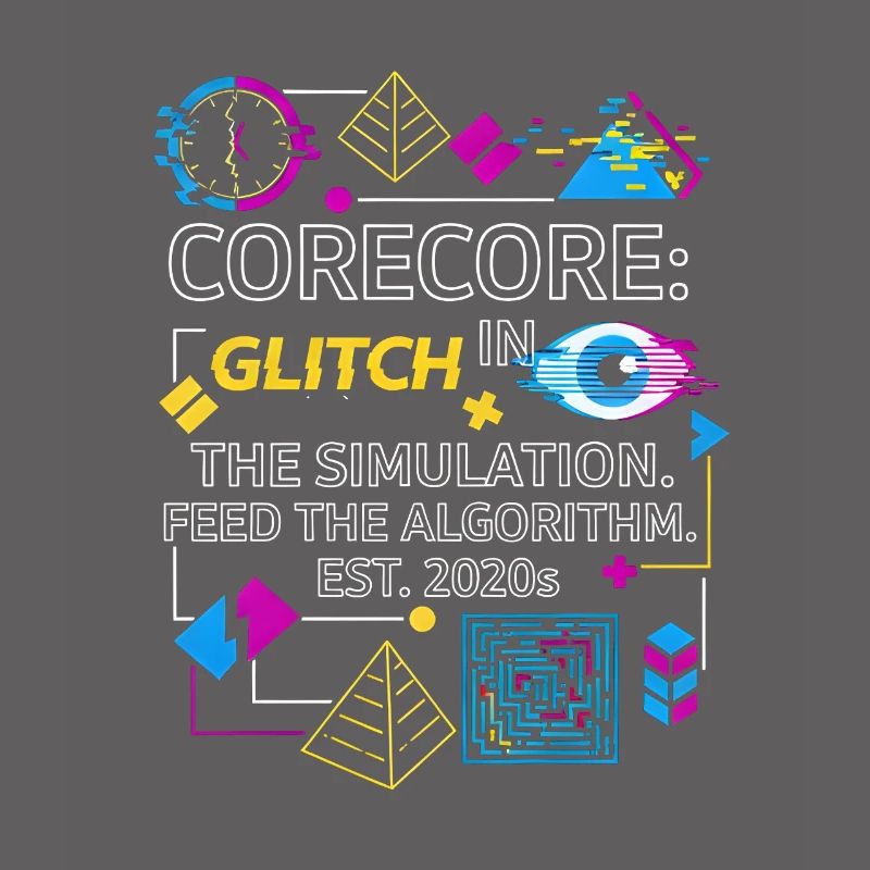 Corecore Glitch Simulation Algorithm Collage