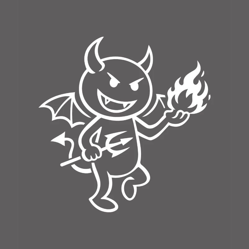 Fire Demon with Flame Ball - Devil