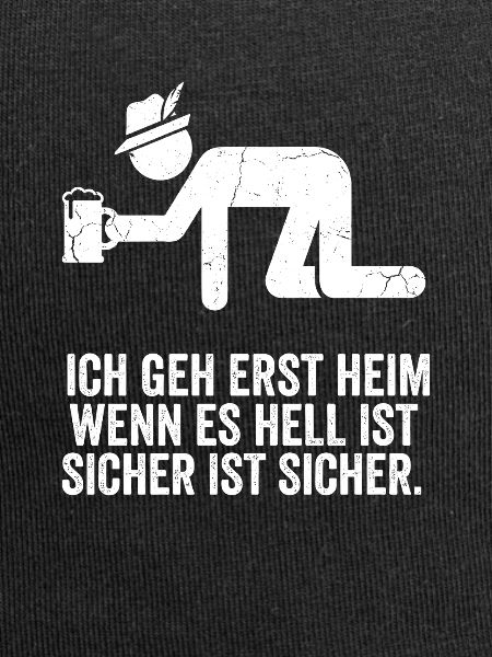 Sicher ist sicher (Bier-Motiv)