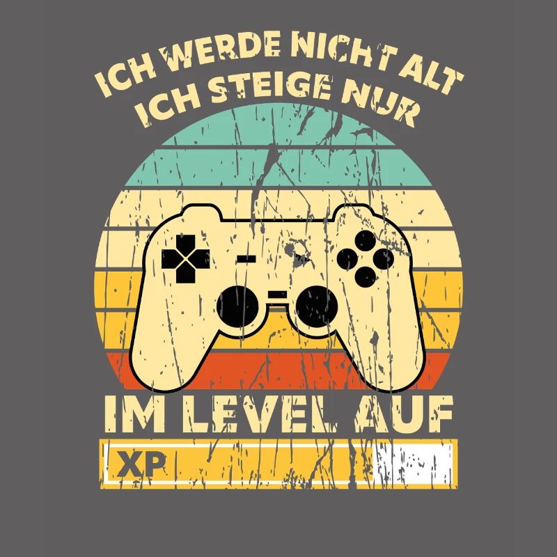 Levelaufstieg Retro Controller Geburtstag