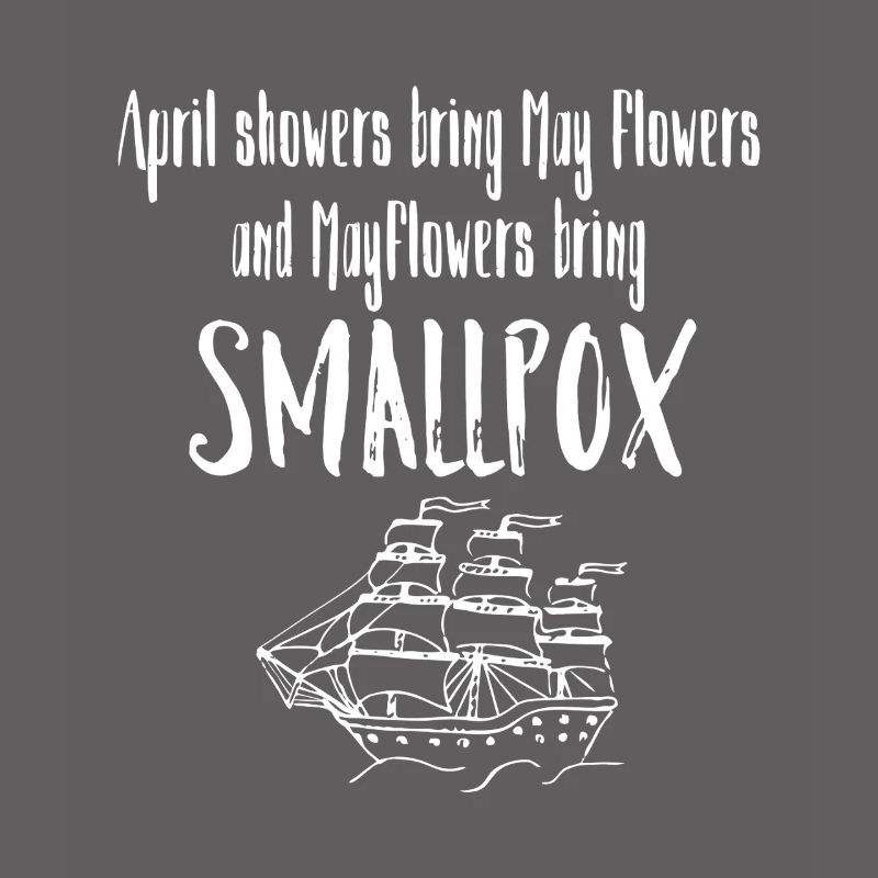 Mayflower Pocken-Satirisches Schiffsabschlag