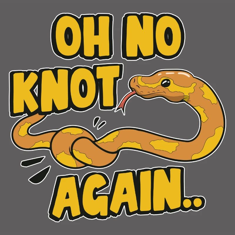 Banana Ball Python Herpétologiste Oh no Knot Again