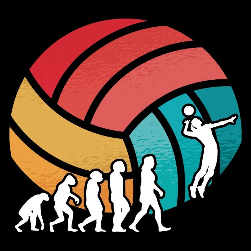 Volleyball Player Sport Retro Evolution