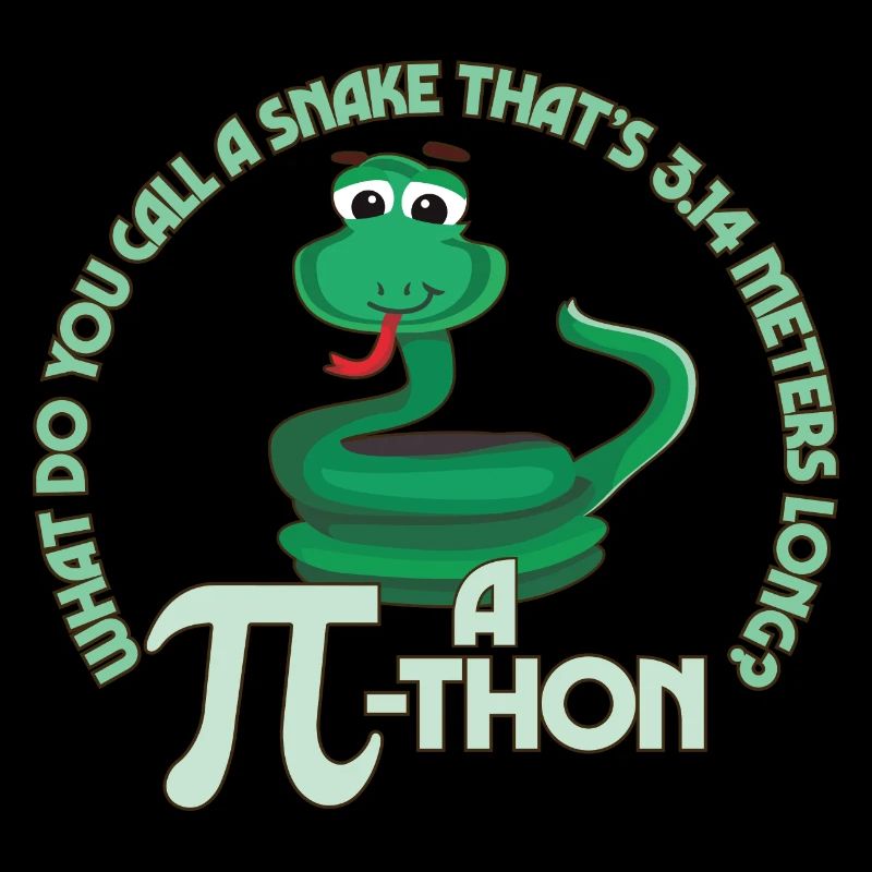 Math Pun Pi-thon Funny Snake Mathematics Meme