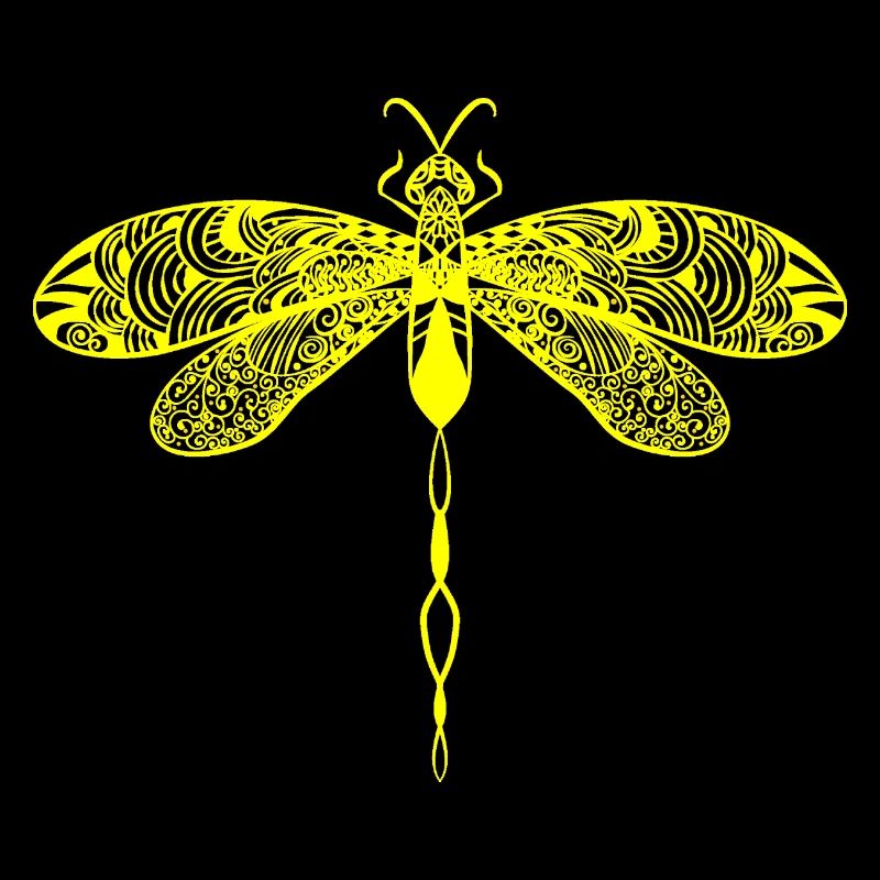 Libelle in Gelb