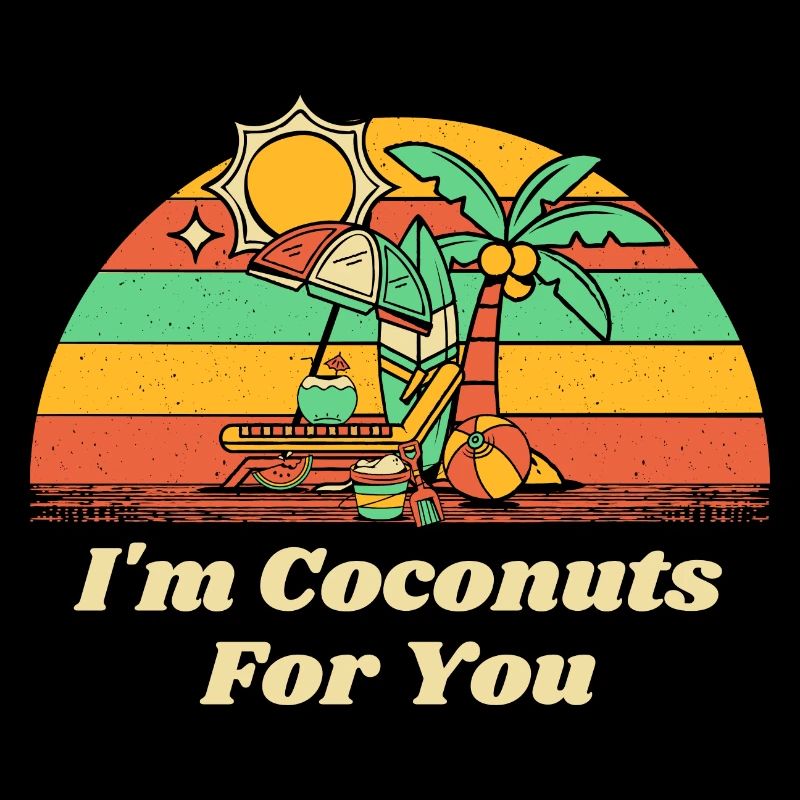 Je suis noix de pour vous Couples d’été Tropical