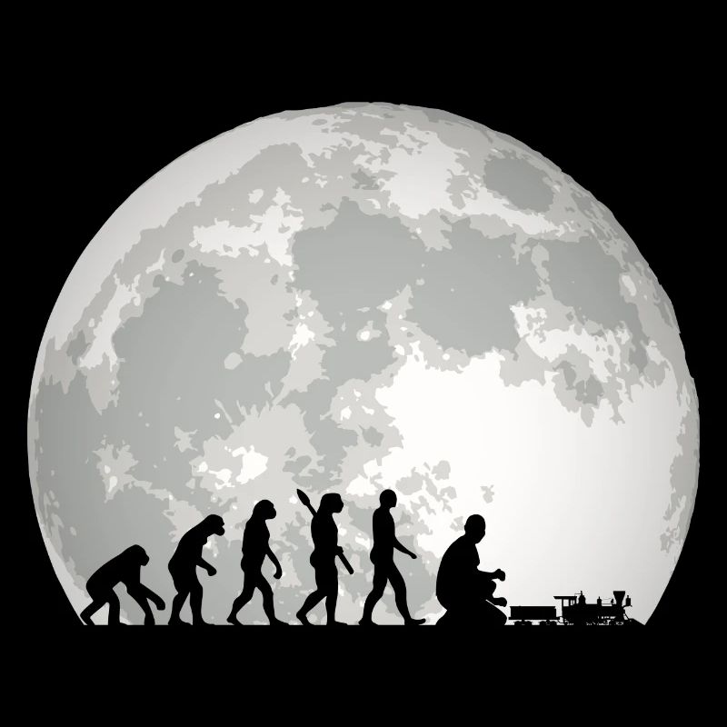 Evolution of Human Train Model Railway