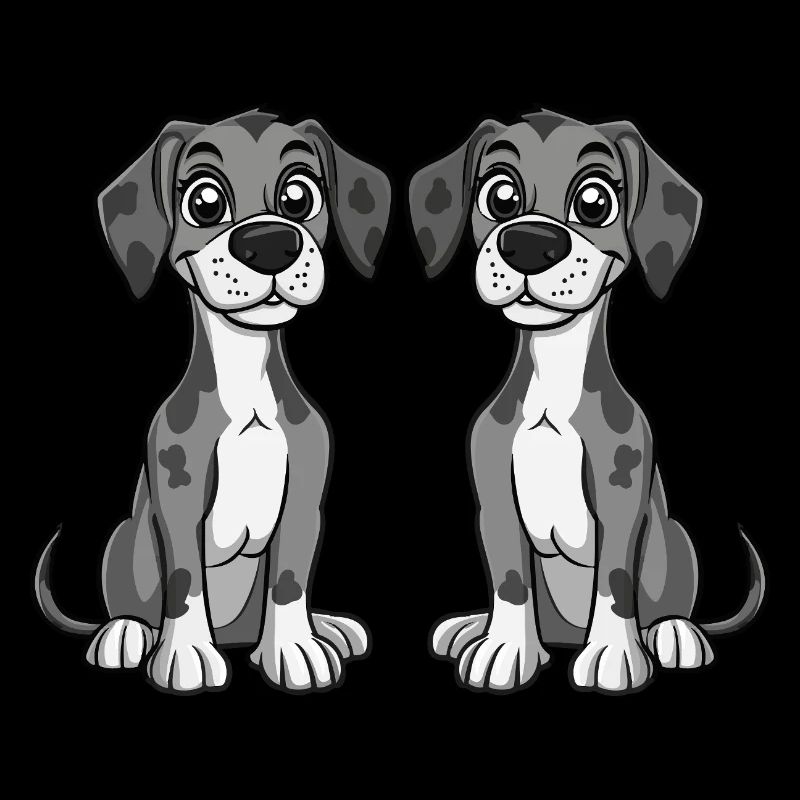Great Dane Hund Comic