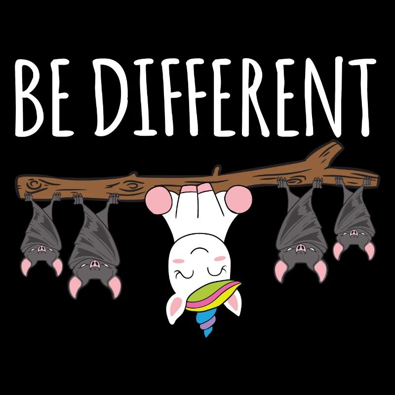 Be Different Fledermuas Einhorn