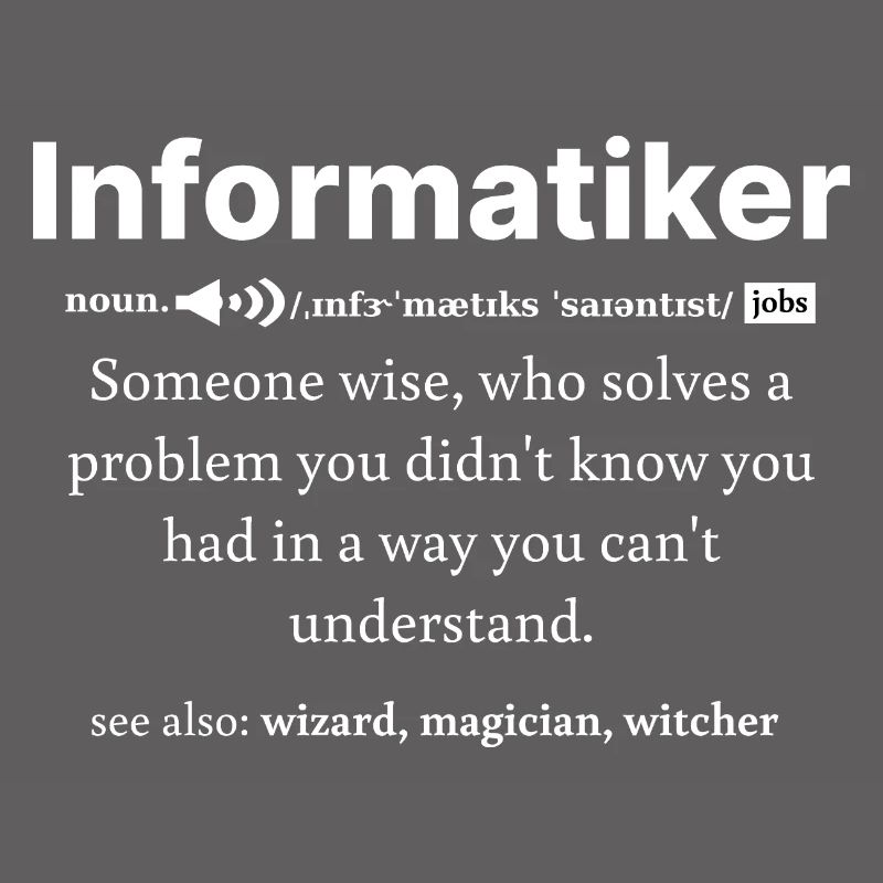 IT Informatik Informatiker Computerarbeit Geschenk